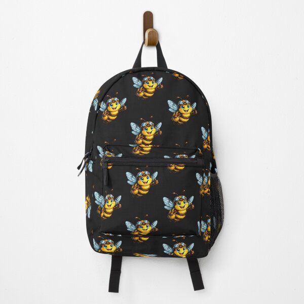 Item preview, Cute Cartoon Bee With Goggles Flying designed and sold by madebysiwa.