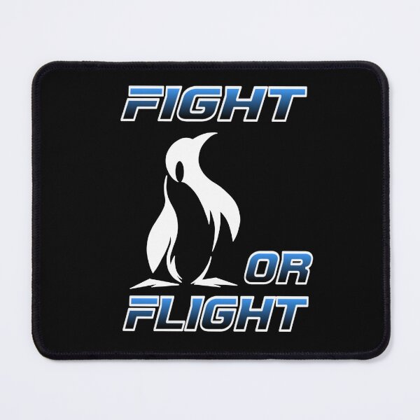Item preview, Fight Or Flight Meme Penguin designed and sold by TheEndDesign.