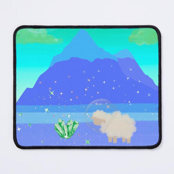 Item preview, Copy of Funny Space Sheep "I Love Mars" Poster blue &green designed and sold by Atlasoloji.
