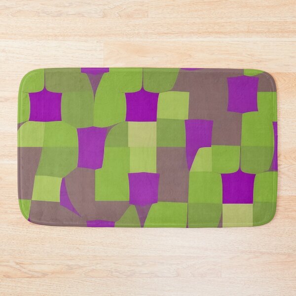 Item preview, Purple and Green Geometric Retro Pattern  designed and sold by GraphicsClub.
