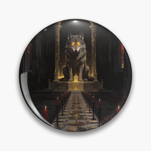 Item preview, Wolf Presides at Dark Sacred Cathedral Feast designed and sold by GeoWhimsy Studio.