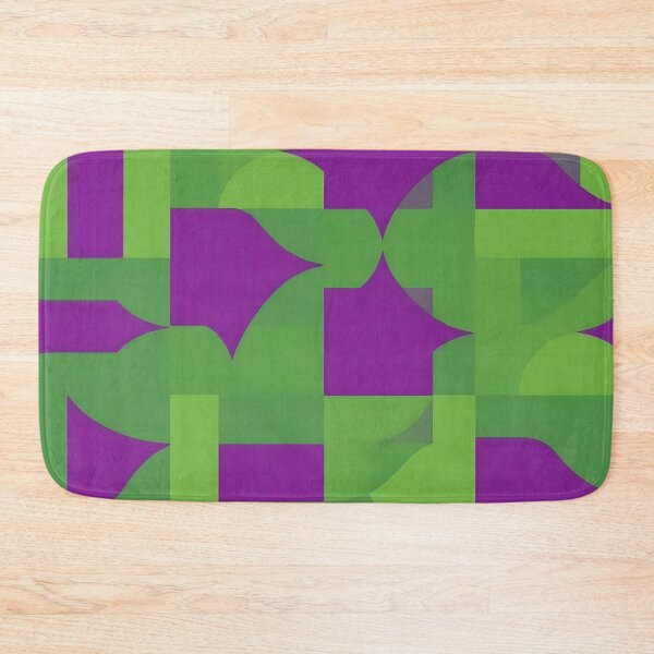 Item preview, Purple and Green Geometric Retro Pattern  designed and sold by GraphicsClub.