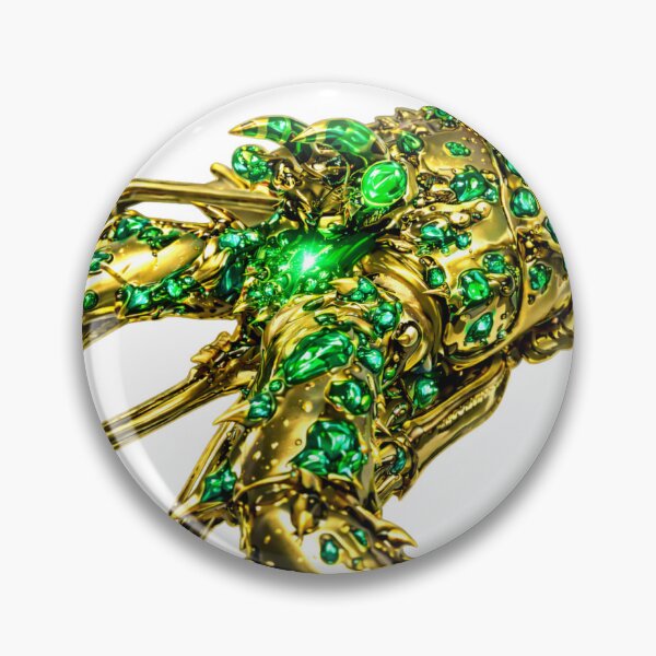 Item preview, Emerald Cyber Spiny Lobster – Luxury Ocean Jewel designed and sold by RaccoonFish.