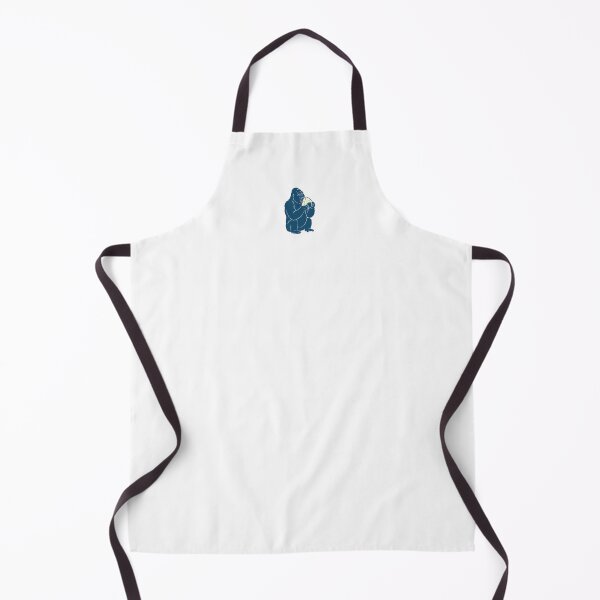 Item preview, Zen Bite: Indigo Onigiri Gorilla - Pocket Emblem designed and sold by j-touch-bold.