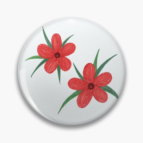 Item preview, Red Floral Sketch Illustration | Minimal Hand-Drawn Flower Art designed and sold by Punjabink.