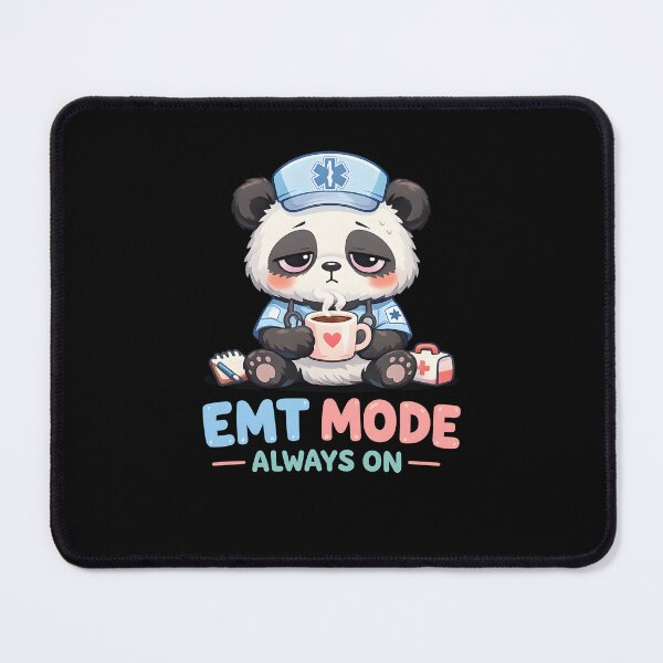 Item preview, EMT Mode Always On Cute Panda Paramedic Coffee EMS Emergency Medical Technician Design designed and sold by ClinicalHubs.