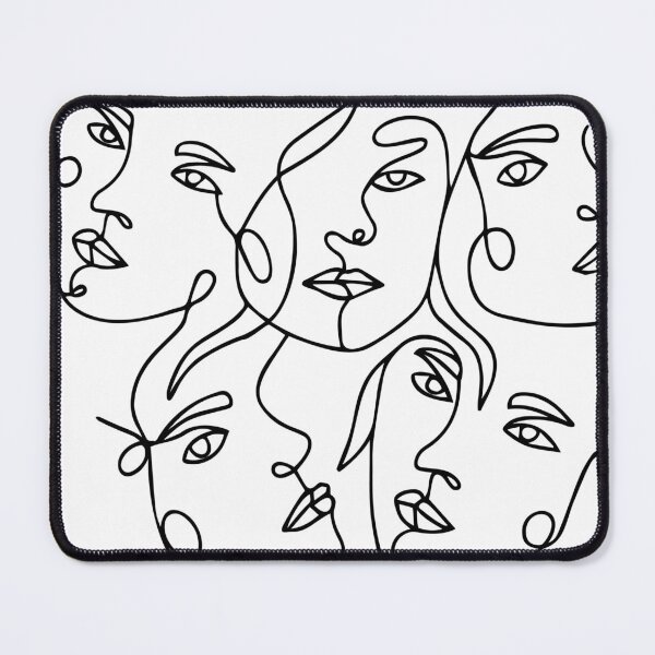 Item preview, Five Women's Faces Black And White Line Drawings  designed and sold by DEC02.