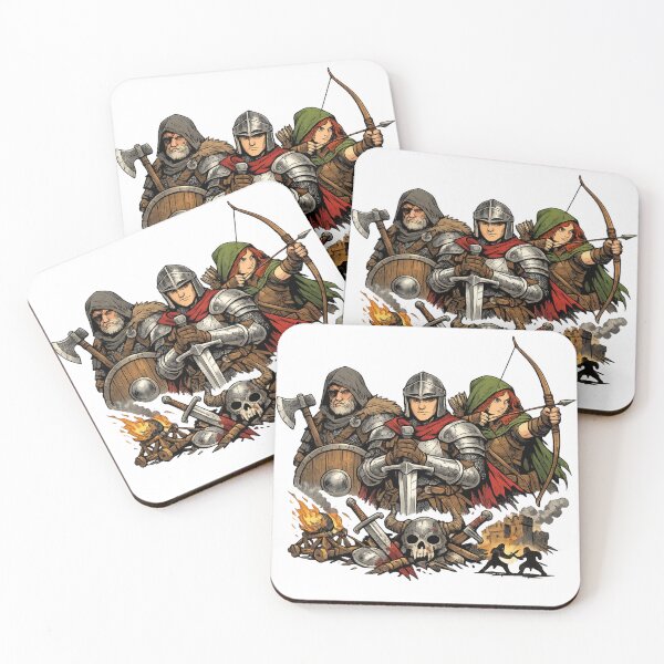 Item preview, Medieval Warrior Knight Archer Fantasy Art designed and sold by madebysiwa.