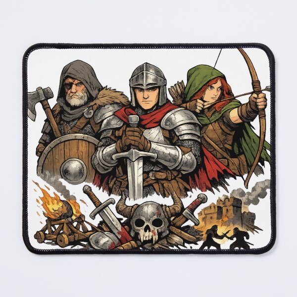 Item preview, Medieval Warrior Knight Archer Fantasy Art designed and sold by madebysiwa.