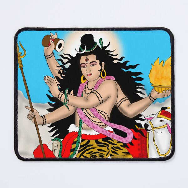 Item preview, Lord Nataraja Cosmic Dance Drawing – Shiva Tandava Art Illustration designed and sold by Harshit_Digital_Arts.