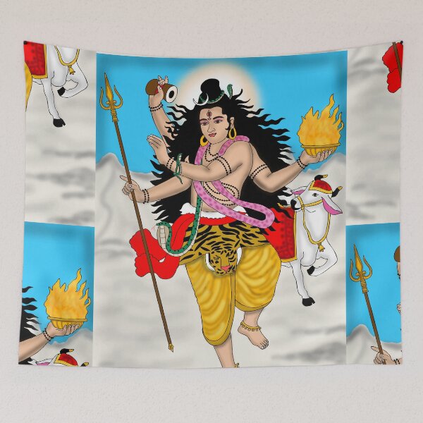 Item preview, Lord Nataraja Cosmic Dance Drawing – Shiva Tandava Art Illustration designed and sold by Harshit_Digital_Arts.