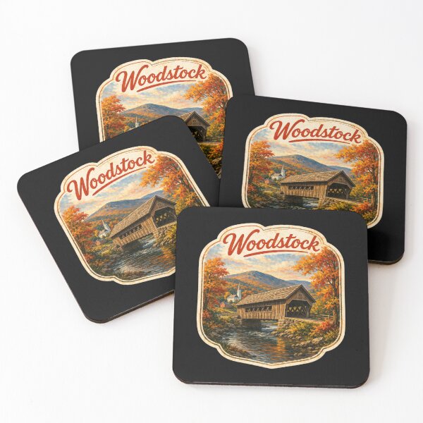 Item preview, Woodstock, Vermont, Bridge Scene  designed and sold by PamLeeDesign.