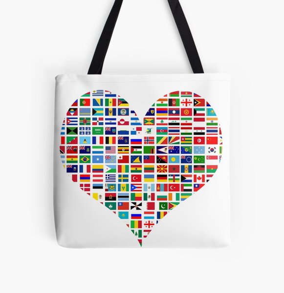 World Flags with Country Names Tote Bag for Sale by Dee Dee