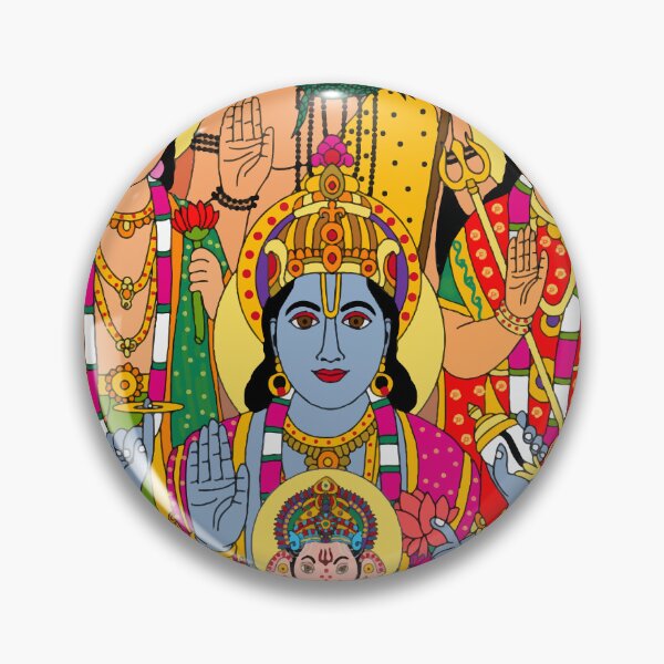 Item preview, Lord Panchadeva Drawing – Ganesha Shiva Vishnu Durga Surya Sacred Art designed and sold by Harshit_Digital_Arts.