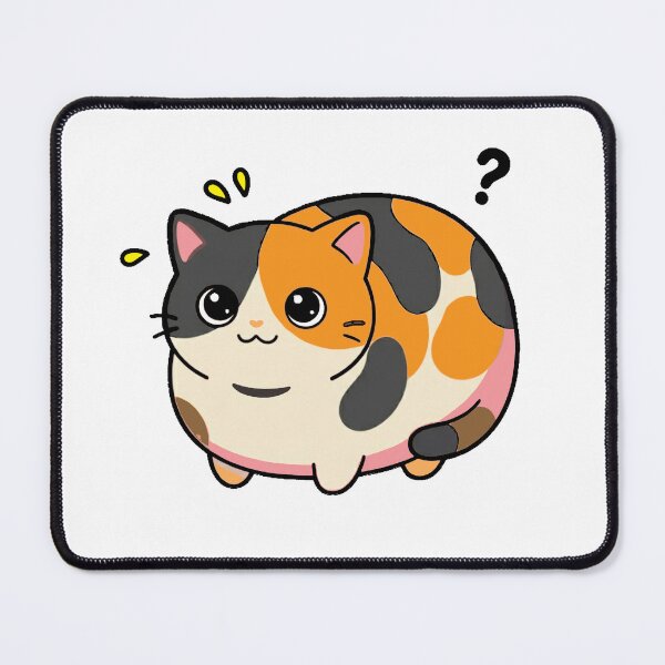 Item preview, Confused Kawaii Calico Cat Loaf Illustration designed and sold by PholPol1959.