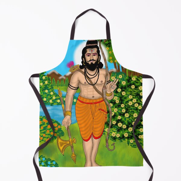 Item preview, Lord Parshuram Drawing – Hindu Warrior Sage Mythology Art designed and sold by Harshit_Digital_Arts.