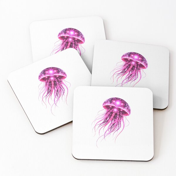 Item preview, Cyber Jellyfish – Pink Core Futuristic Ocean Creature designed and sold by RaccoonFish.