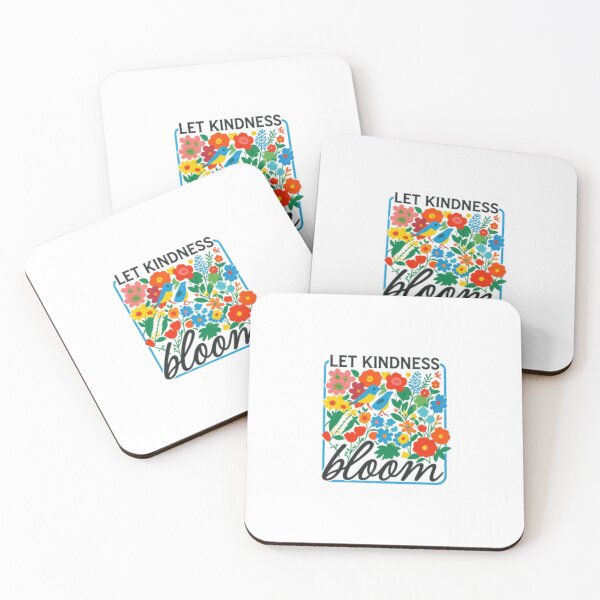 Item preview, Let Kindness Bloom: Retro Folk Art | Colorful Floral Bird Illustration designed and sold by Colorful-Garden.