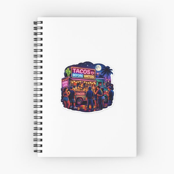 Item preview, Tacos Before Vatos Neon Food Truck | Midnight Street Food Vibes designed and sold by SparkVault.