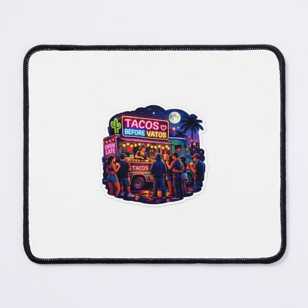 Item preview, Tacos Before Vatos Neon Food Truck | Midnight Street Food Vibes designed and sold by SparkVault.