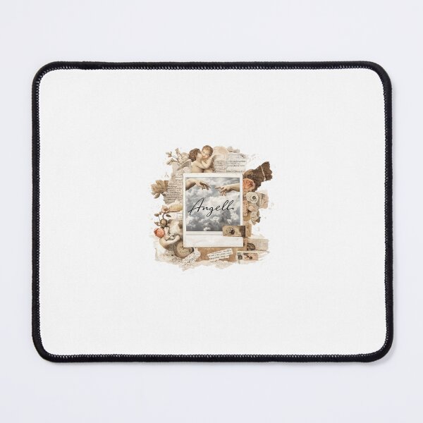Item preview, A soft vintage collage sticker blending angelic art, faded textures, and dreamy nostalgia in an elegant aesthetic. designed and sold by VisionInkStudio.