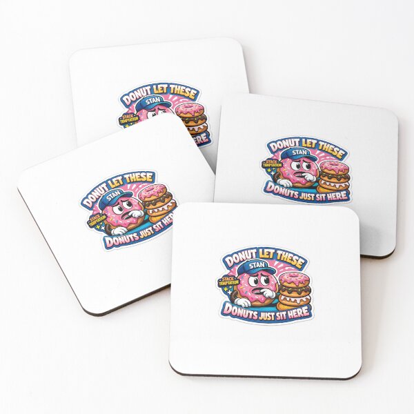 Item preview, Donut Let These Donuts Just Sit Here – Cute Pink Glazed Donut Stack Design designed and sold by SparkVault.
