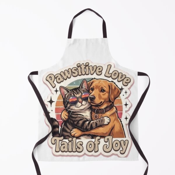 Item preview, Best Friends Cat and Dog Retro Sunset Sticker - Pawsitive Love designed and sold by harmonybaby0106.