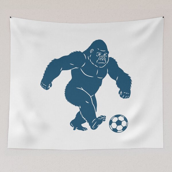 Item preview, The Playmaker : Indigo Gorilla Soccer - Bold Graphic designed and sold by j-touch-bold.