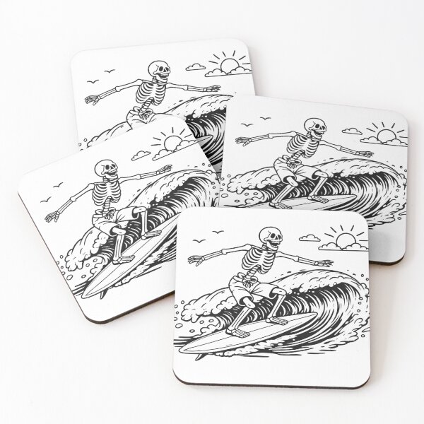 Item preview, Surfing Skeleton Chill designed and sold by GeaSupplyStudio.