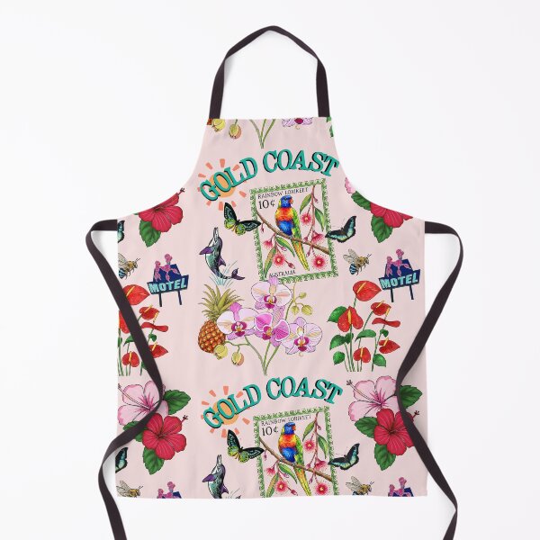 Item preview, Gold Coast - vintage souvenir teatowel inspired designed and sold by Corinne Alexa Jackson.