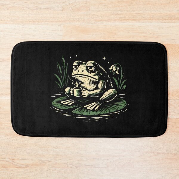 Item preview, Grumpy Frog Coffee Cottagecore Humorous designed and sold by SplashTastic.