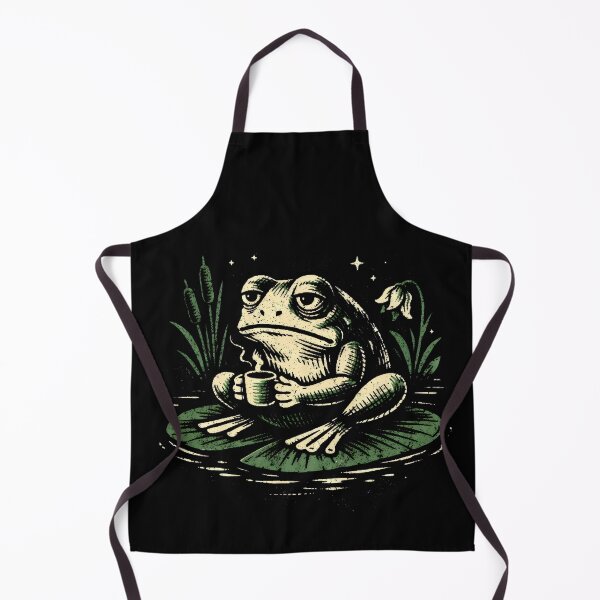 Item preview, Grumpy Frog Coffee Cottagecore Humorous designed and sold by SplashTastic.