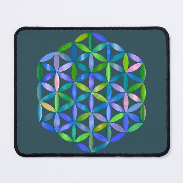 Item preview, Flower of Life Green and Purple Sacred Geometry  designed and sold by shantilovesart.
