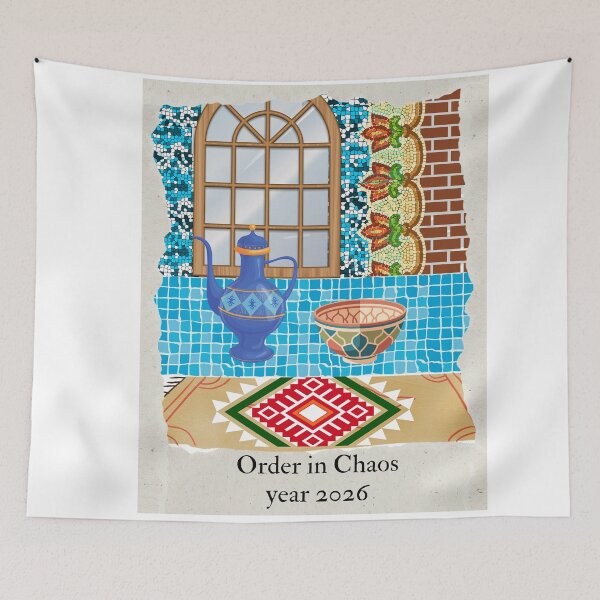 Item preview, Order in Chaos 2026 Traditional Collage designed and sold by Atlasoloji.