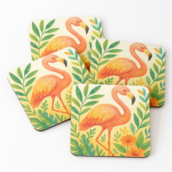 Item preview, Flamingo Inspirational Quote Art – Tropical Watercolor Bird Wall Decor designed and sold by LoveNurseries.