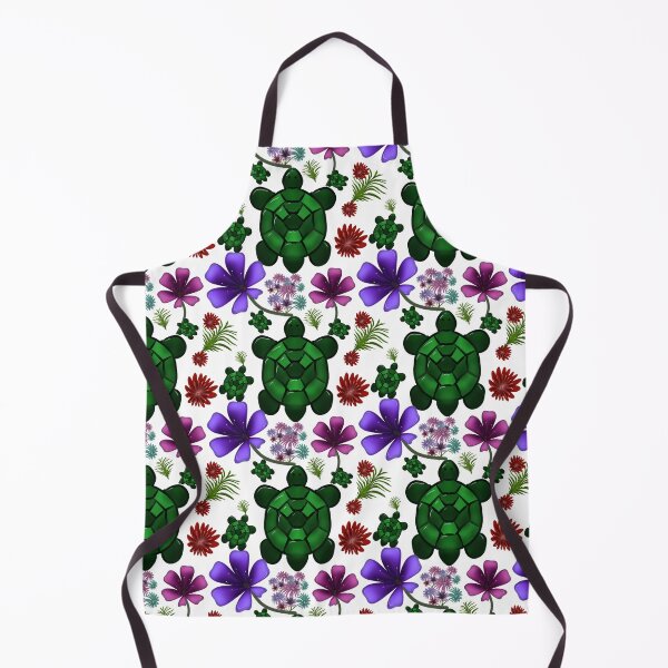 Item preview, Cute Turtle Floral Pattern Seamless Aesthetic Nature Tortoise Design with FlowersSeamless Ocean Animal Design designed and sold by HopeAndHustle.