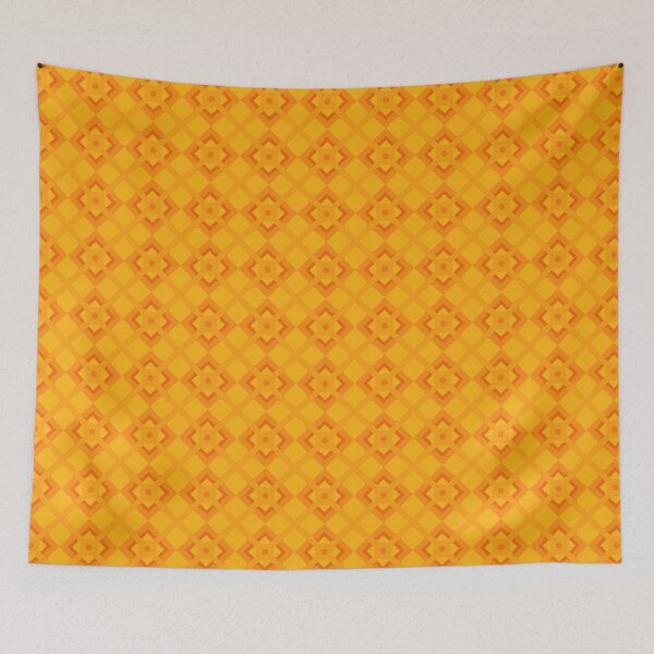 Item preview, Geometric Pattern: Talavera: Tangerine designed and sold by Red Wolf.