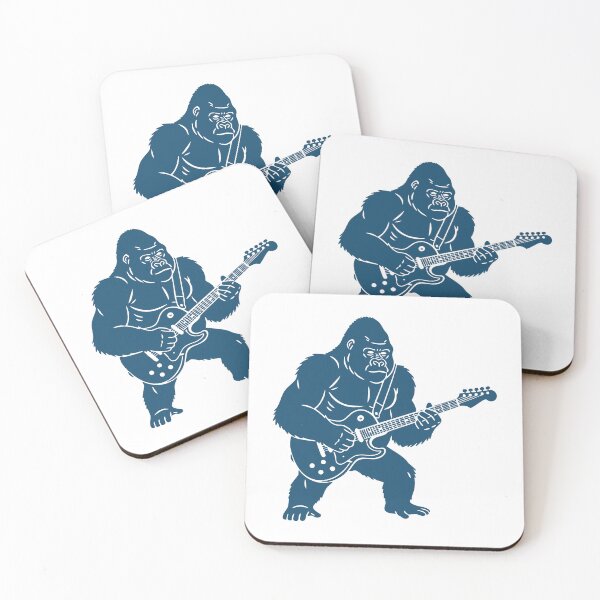 Item preview, Amplified Power: Indigo Guitar Gorilla - Bold Graphic designed and sold by j-touch-bold.