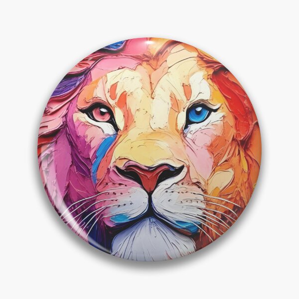 Item preview, Majestic King: Modern Palette Knife Lion designed and sold by Nitinpreeti.