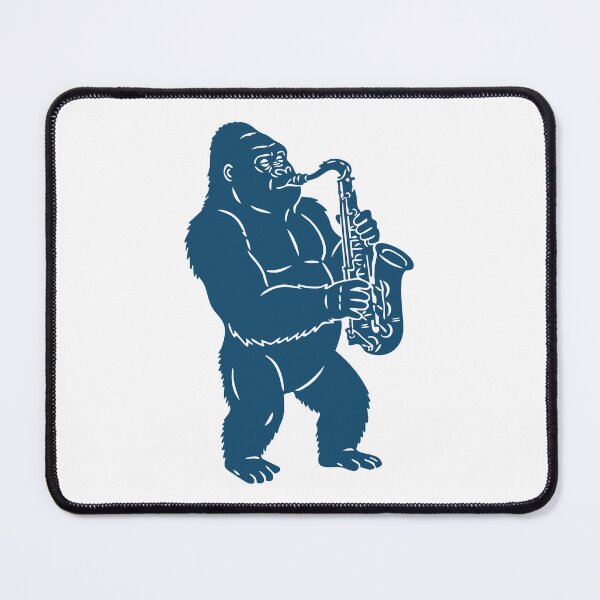 Item preview, Midnight Soul: Indigo Saxophone Gorilla - Bold Graphic designed and sold by j-touch-bold.