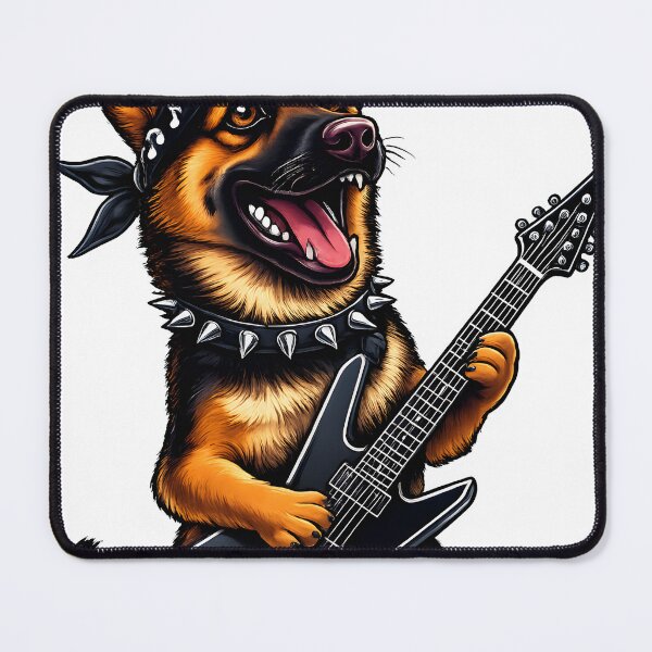 Item preview, German Shepherd Rock Star Lead Guitarist - T-shirt Gift for Dog Dad and Mom designed and sold by Dazzio Designs.