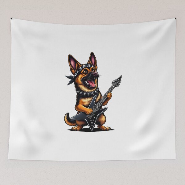 Item preview, German Shepherd Rock Star Lead Guitarist - T-shirt Gift for Dog Dad and Mom designed and sold by Dazzio Designs.