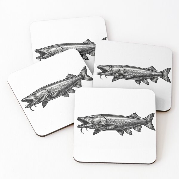 Item preview, Metal Pike Silhouette – Industrial Fishing Art designed and sold by GeaSupplyStudio.