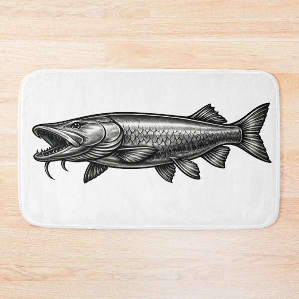 Item preview, Metal Pike Silhouette – Industrial Fishing Art designed and sold by GeaSupplyStudio.