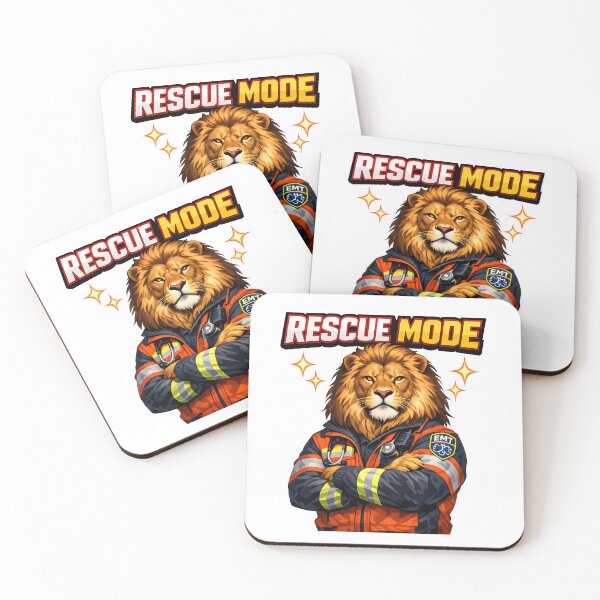 Item preview, Rescue Mode EMT Paramedic First Responder Emergency Medical Technician Lion Design designed and sold by ClinicalHubs.