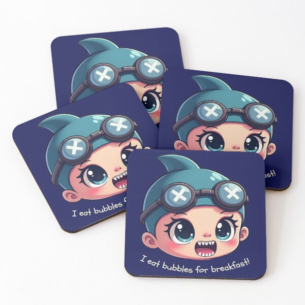 Item preview, I Eat Bubbles for Breakfast | Cute Baby Shark Boy Swimmer designed and sold by Powered By Chlorine.
