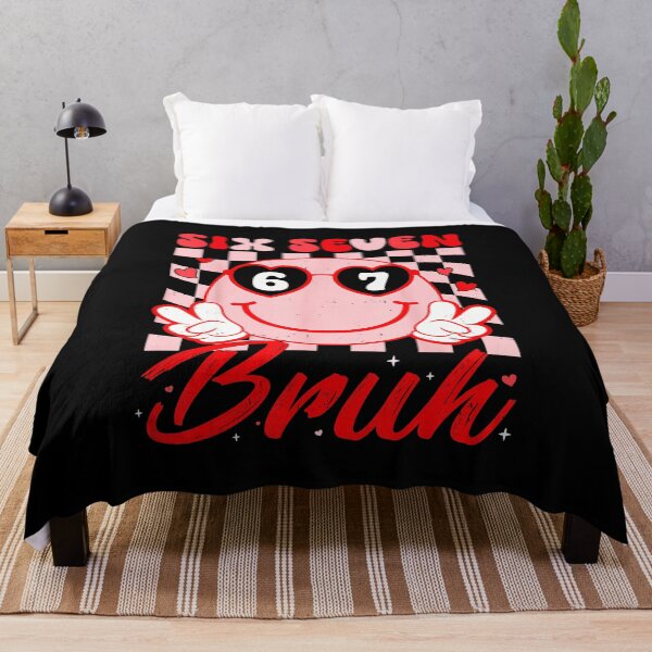 Item preview, Six Seven Bruh Funny Meme Face Retro Valentine Style designed and sold by gladysenglish.