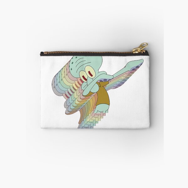 Artikelvorschau, Thaddäus dabbt mit Pastellregenbogen – Lustiges Spongebob-Meme-Fanart-Aufkleberdesign entworfen und verkauft von Justinian Matieu.