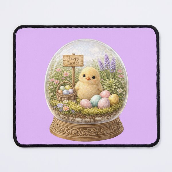 Item preview, Easter Chick Snow Globe Spring Scene Watercolor designed and sold by inspired-works.