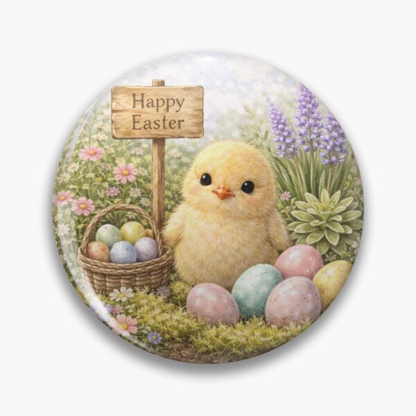 Item preview, Easter Chick Snow Globe Spring Scene Watercolor designed and sold by inspired-works.